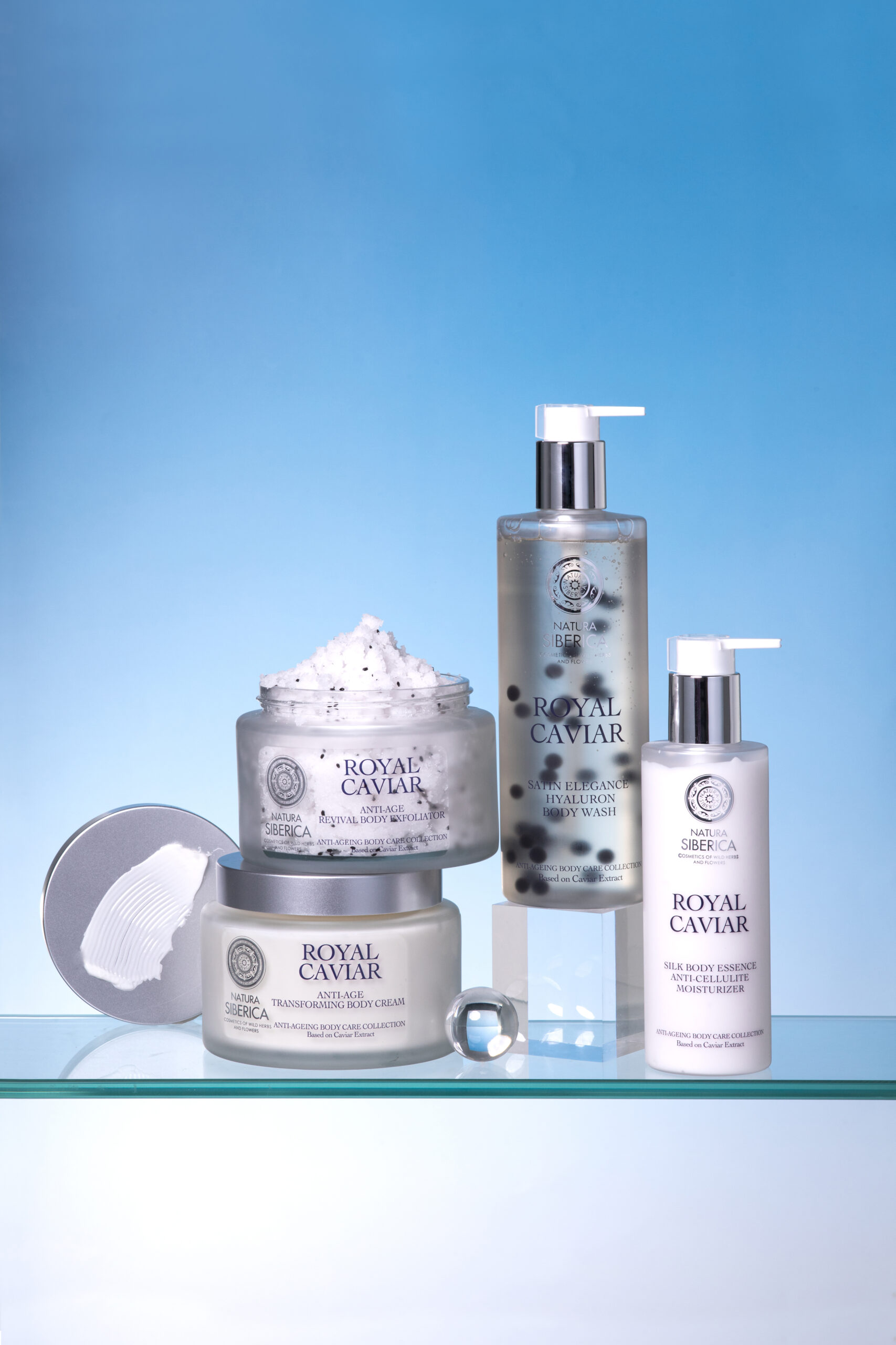 NATURA SIBERICA ROYAL CAVIAR Silk Body Essence Anti-Cellulite Moisturizer, 200 ml – Image 3