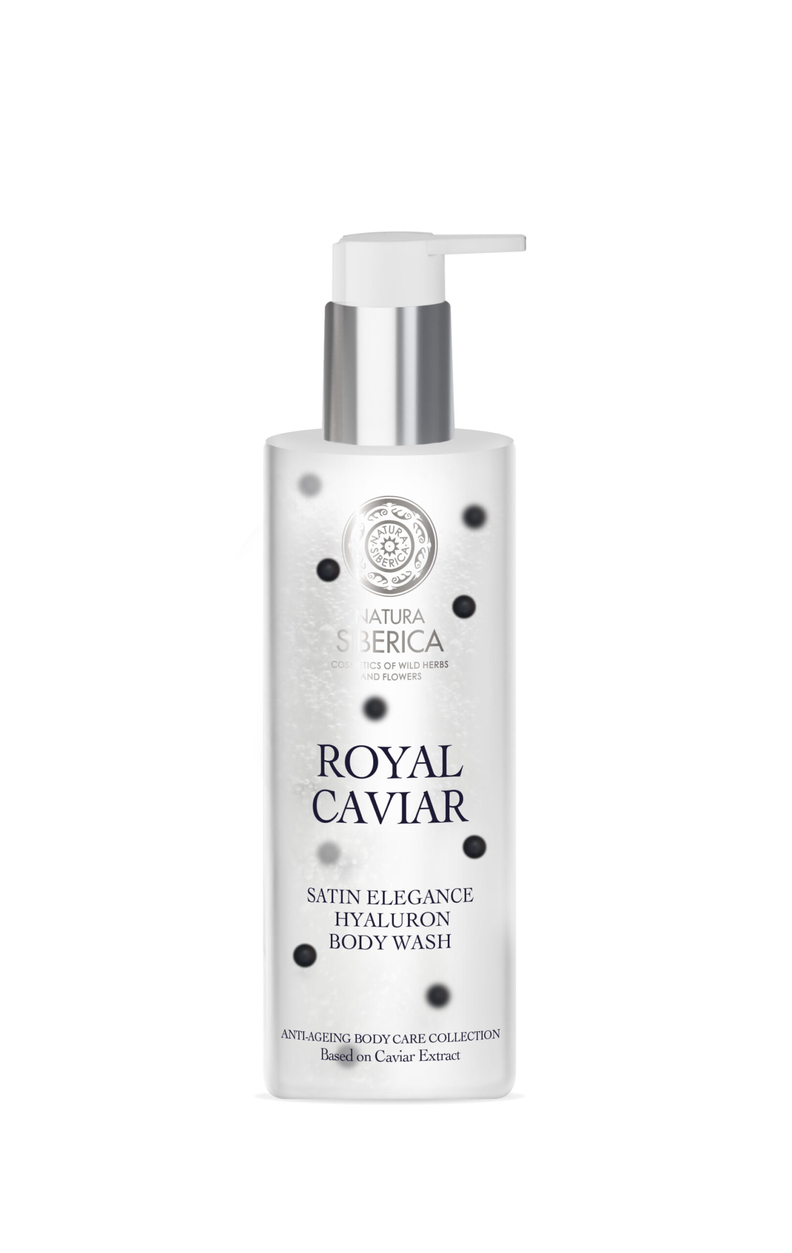 NATURA SIBERICA ROYAL CAVIAR Satin Elegance Hyaluron Body Wash, 400 ml