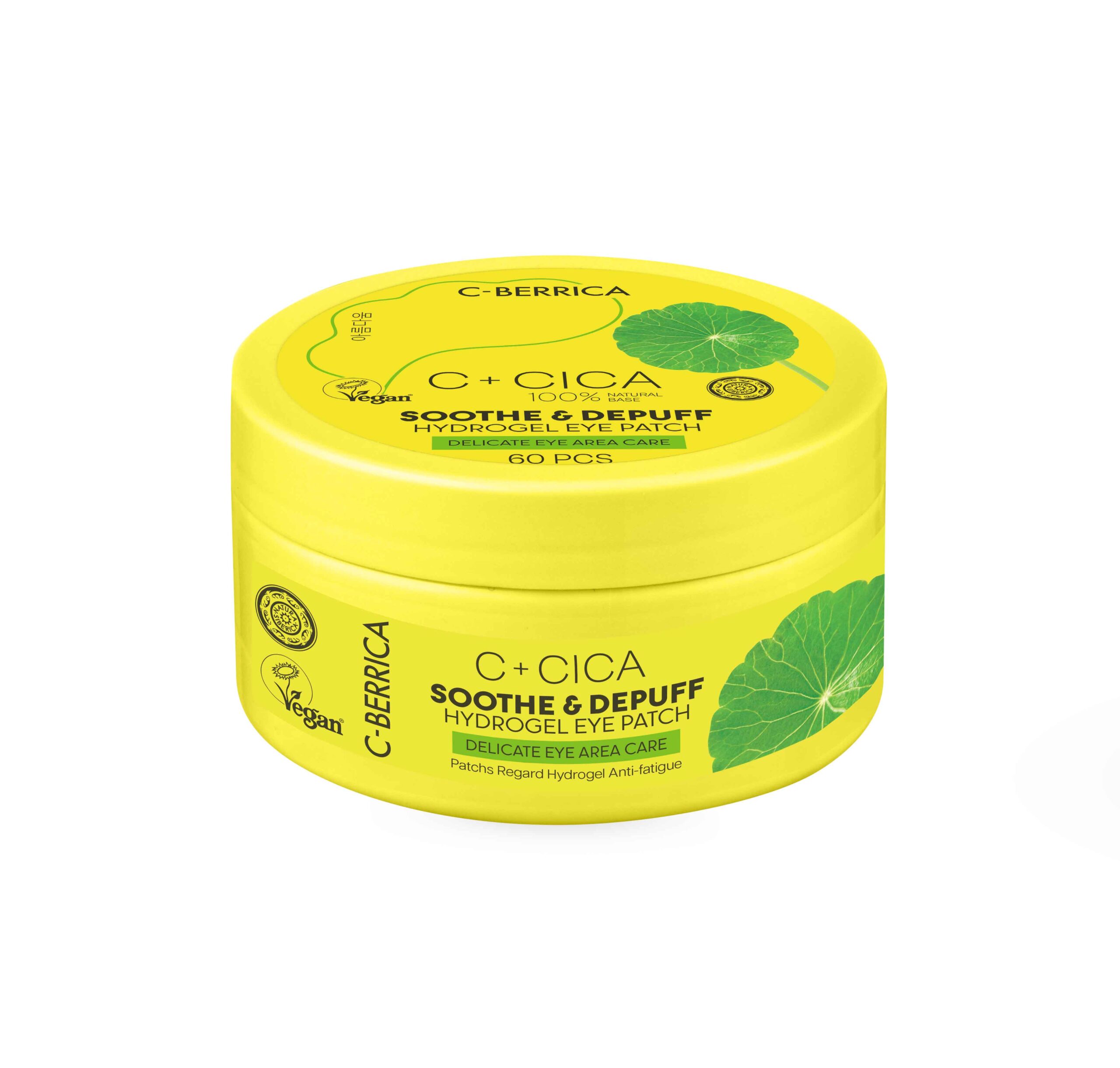 NATURA SIBERICA CICA C-BERRICA. Patchs hydrogel apaisants et décongestionnants pour les yeux, 60 pièces