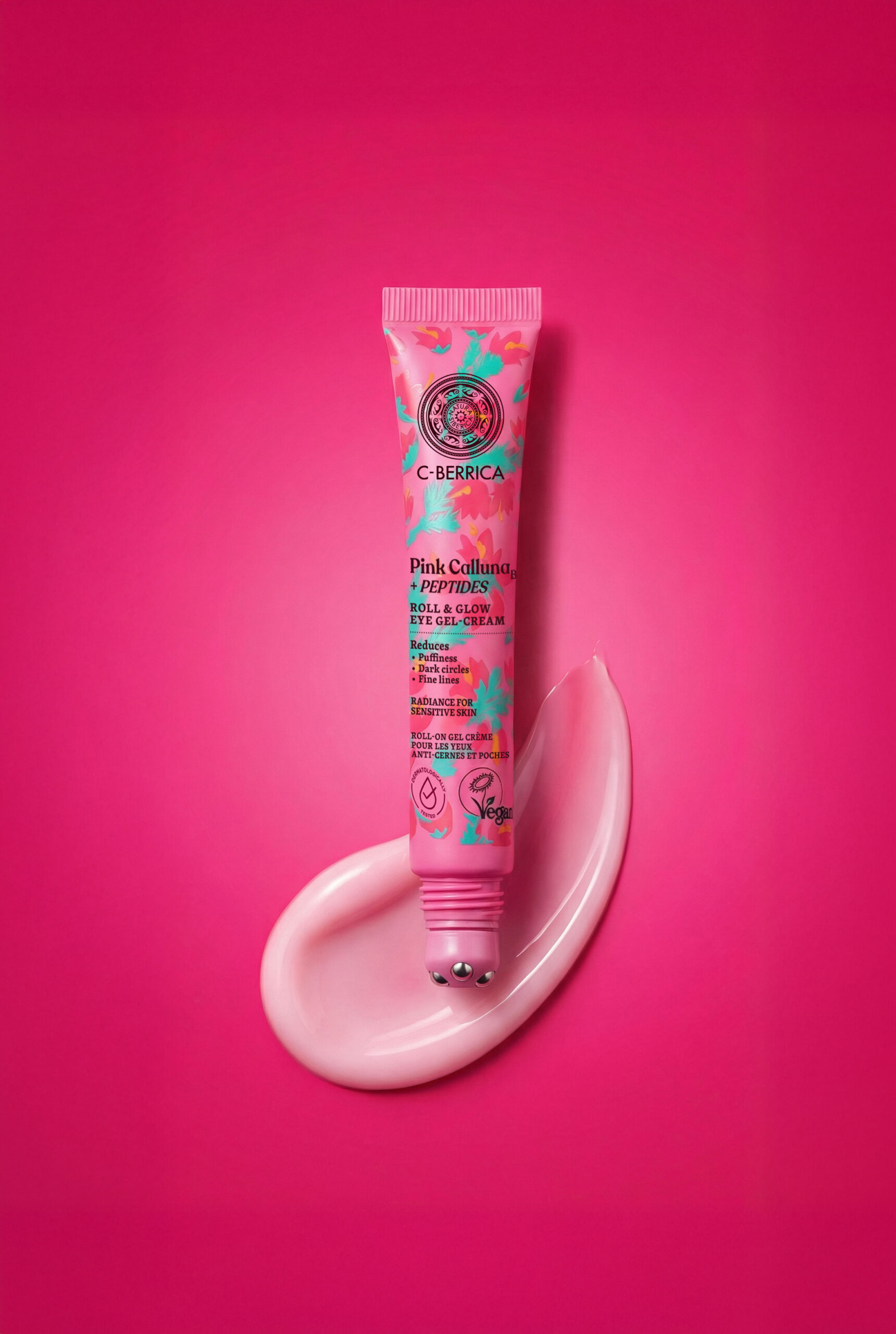 NATURA SIBERICA C-Berrica Pink Calluna Gel-crème pour les yeux Roll And Glow, 20 ml – Image 2