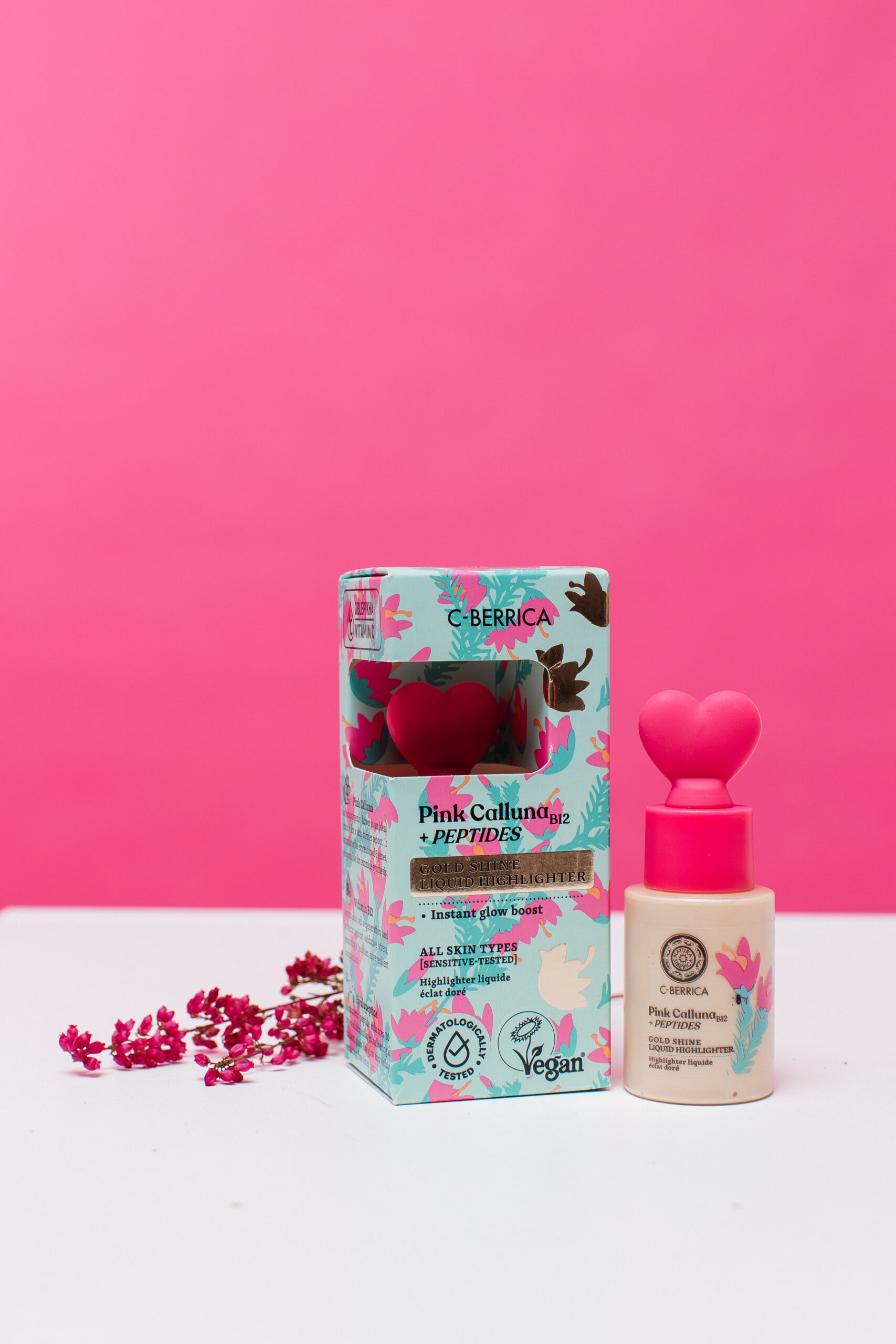 NATURA SIBERICA C-Berrica Pink Calluna Illuminateur liquide Gold Shine, 30 ml – Image 13