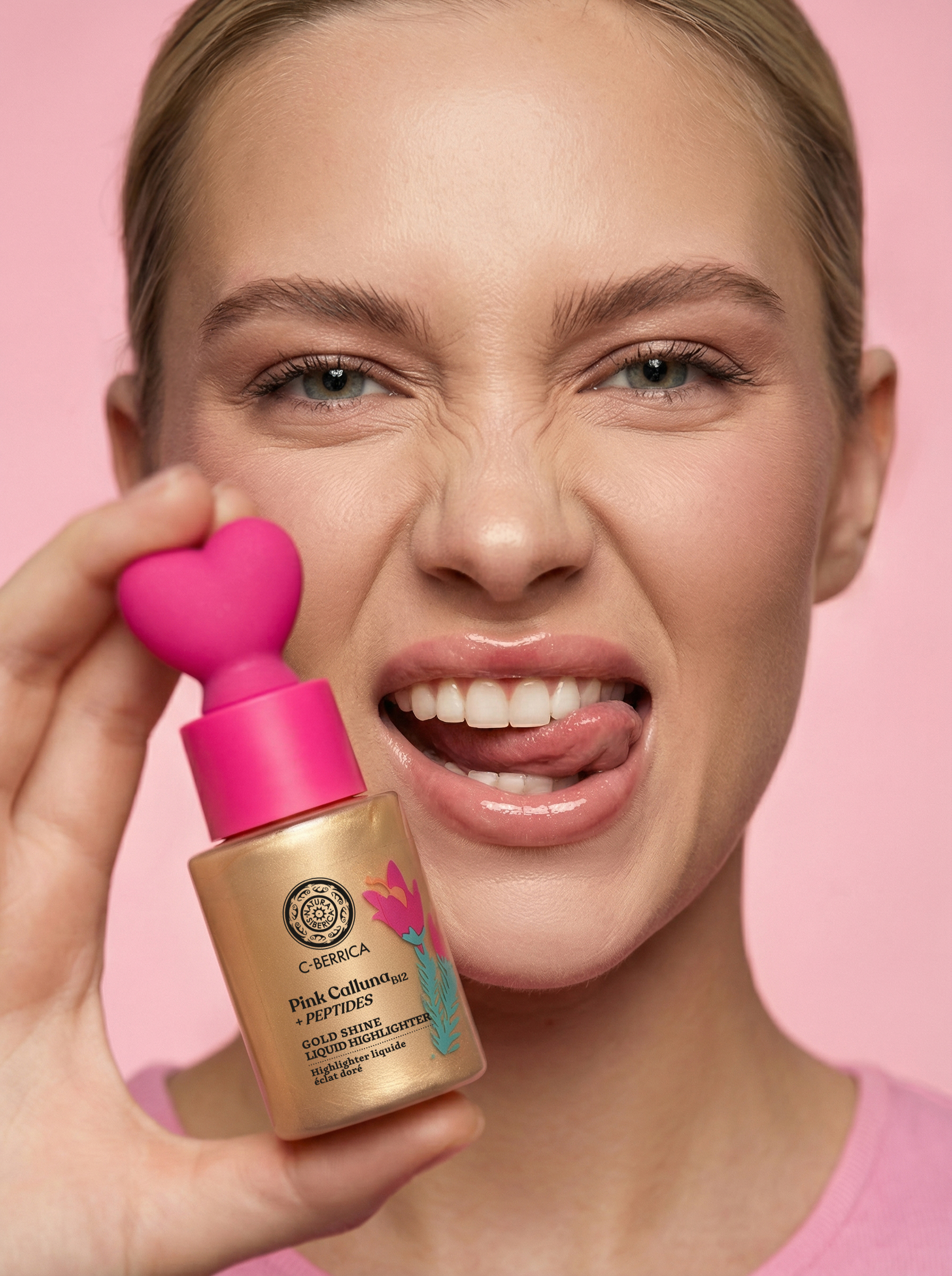 NATURA SIBERICA C-Berrica Pink Calluna Illuminateur liquide Gold Shine, 30 ml – Image 17