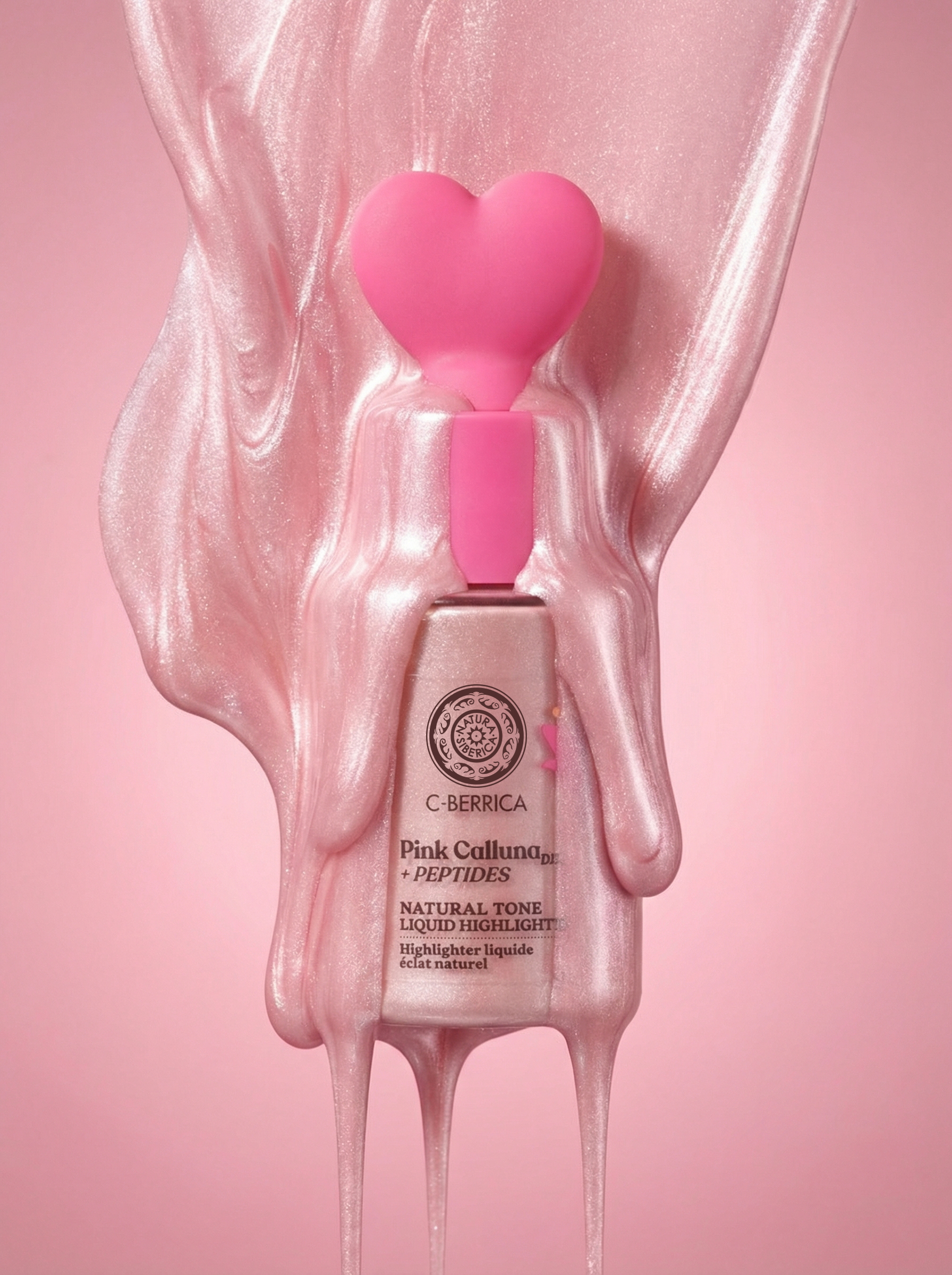 NATURA SIBERICA C-Berrica Pink Calluna Illuminateur liquide ton naturel, 30 ml – Image 2