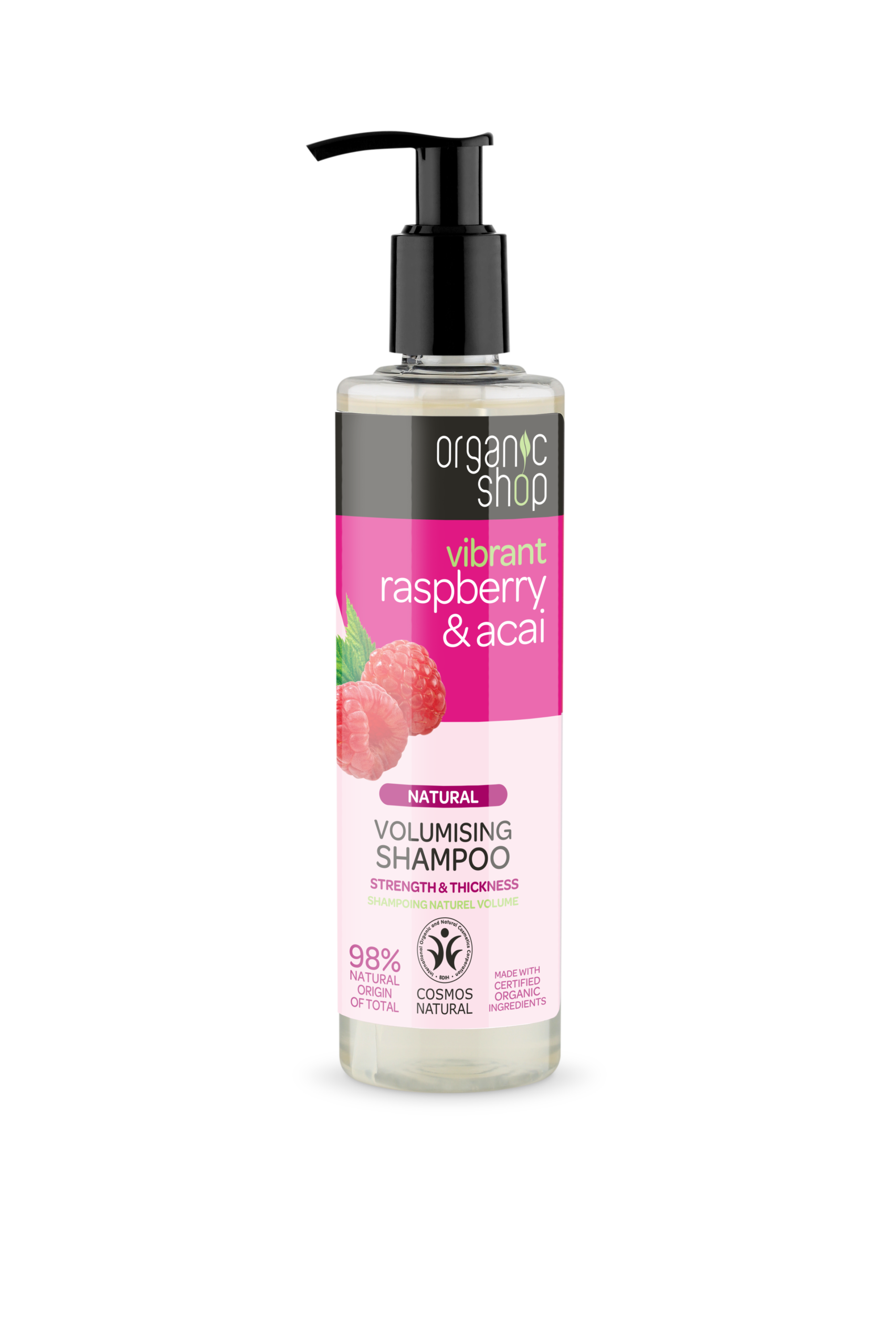 ORGANIC SHOP Shampoing framboise & açaï 280ml