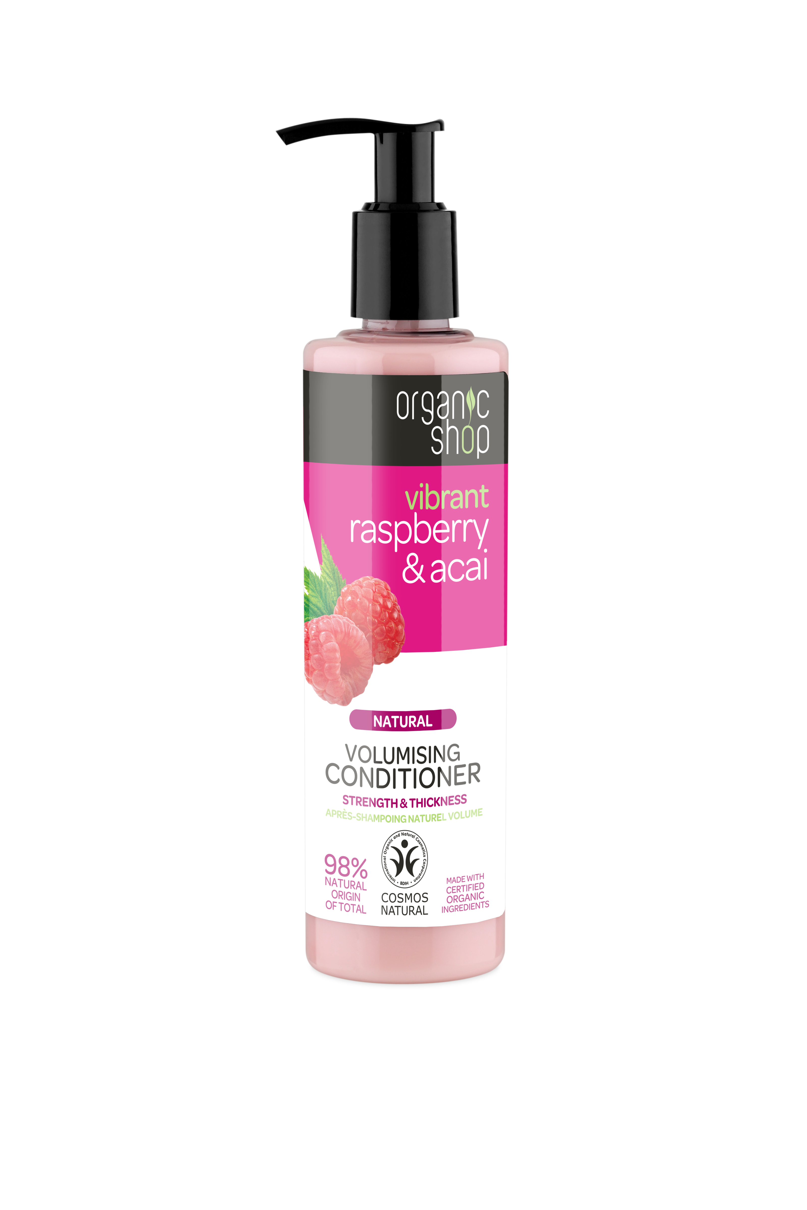 ORGANIC SHOP Après-shampoing framboise & açaï 280ml