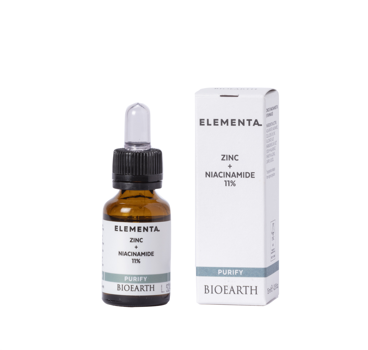 BIOEARTH ELEMENTA Sérum pure niacinamide 10% + zinc 1% 15ml