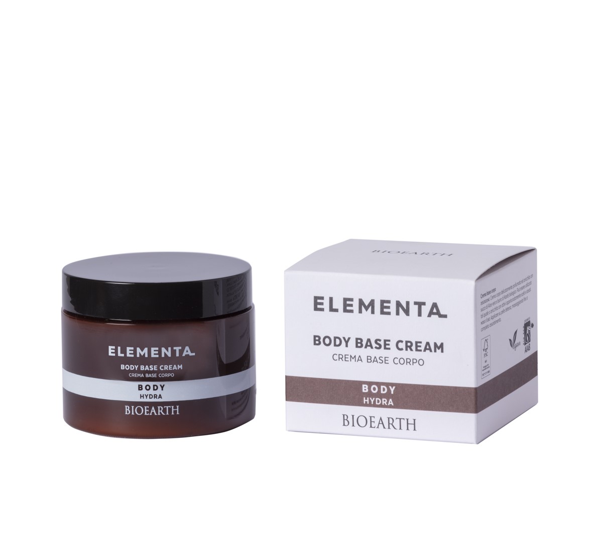 BIOEARTH ELEMENTA Crème corps de base hydratante pour le corps 250ml