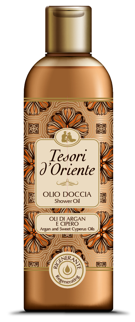 TESORI D’ORIENTE Huile de douche Argan & Cyperus 250ml