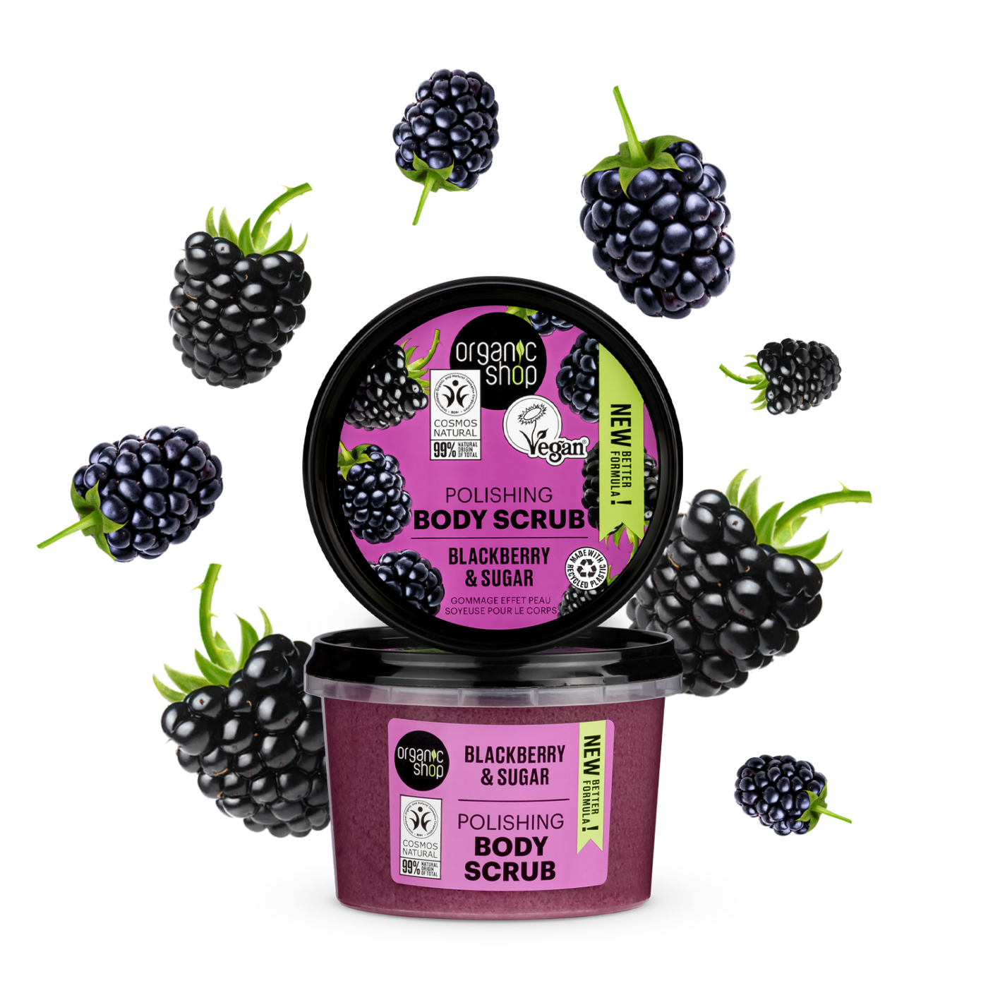 ORGANIC SHOP Blackberry bodyscrub, 250 ml