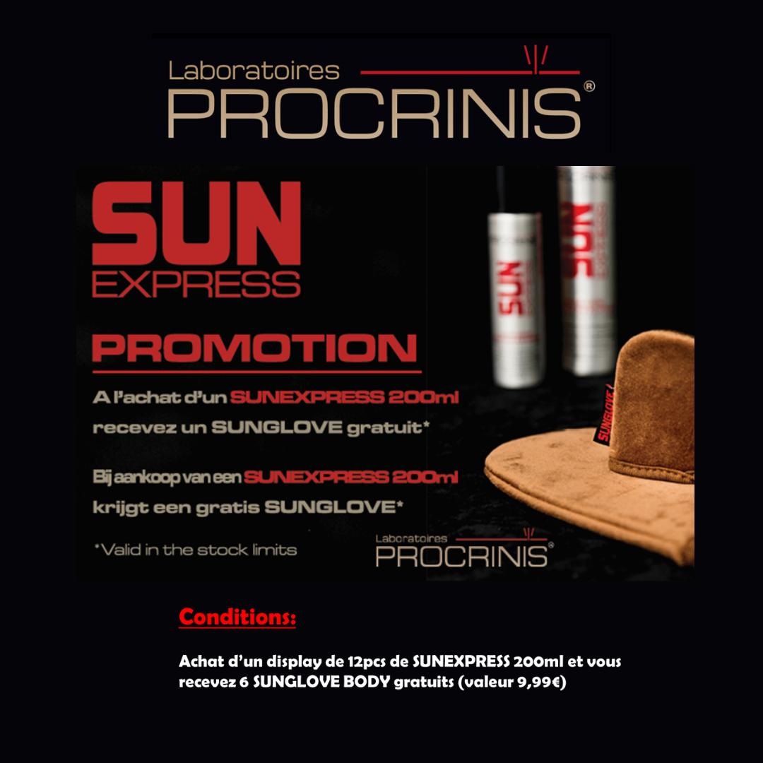 PROCRINIS Sunexpress 200ml + Sunglove lichaamsofferte