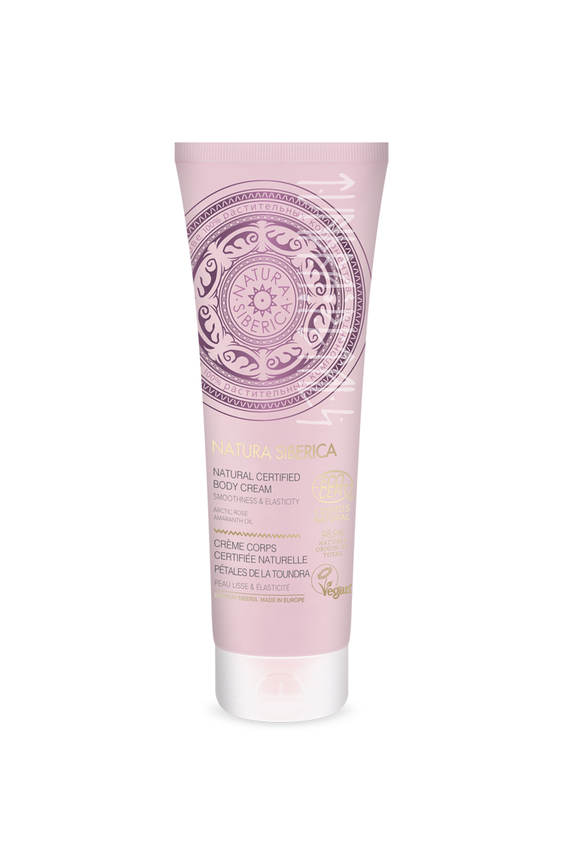 NATURA SIBERICA NATURAL CERTIFIED Tundra petals lichaamscrème, 200 ml